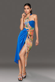 One-Shoulder Monokini with Cover Up