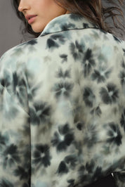 Floral Printed Satin Shirt