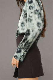 Floral Printed Satin Shirt