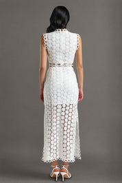 Lace Sleeveless Maxi Dress
