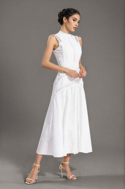 Sleeveless Lace Dress