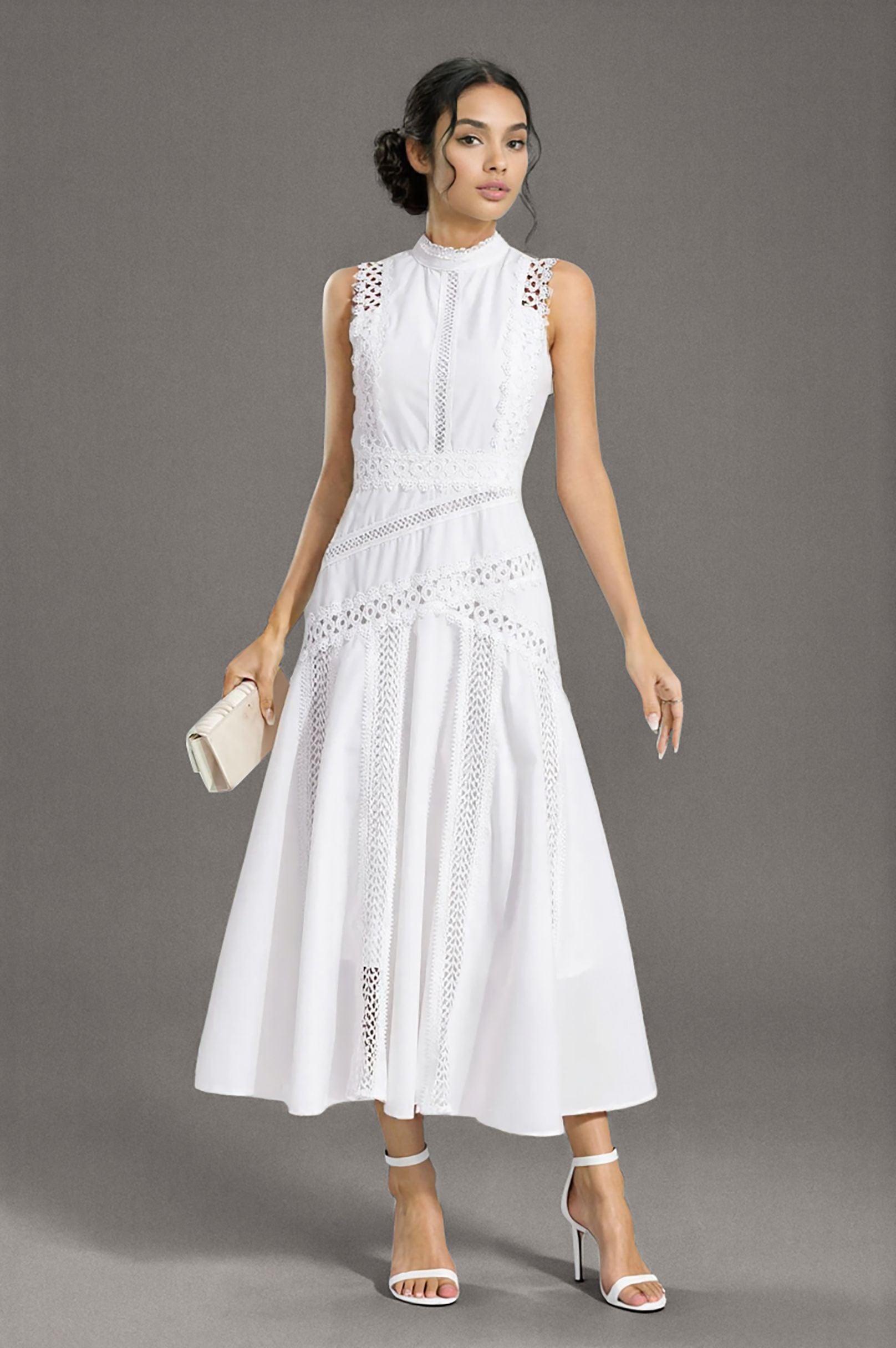 Sleeveless Lace Dress