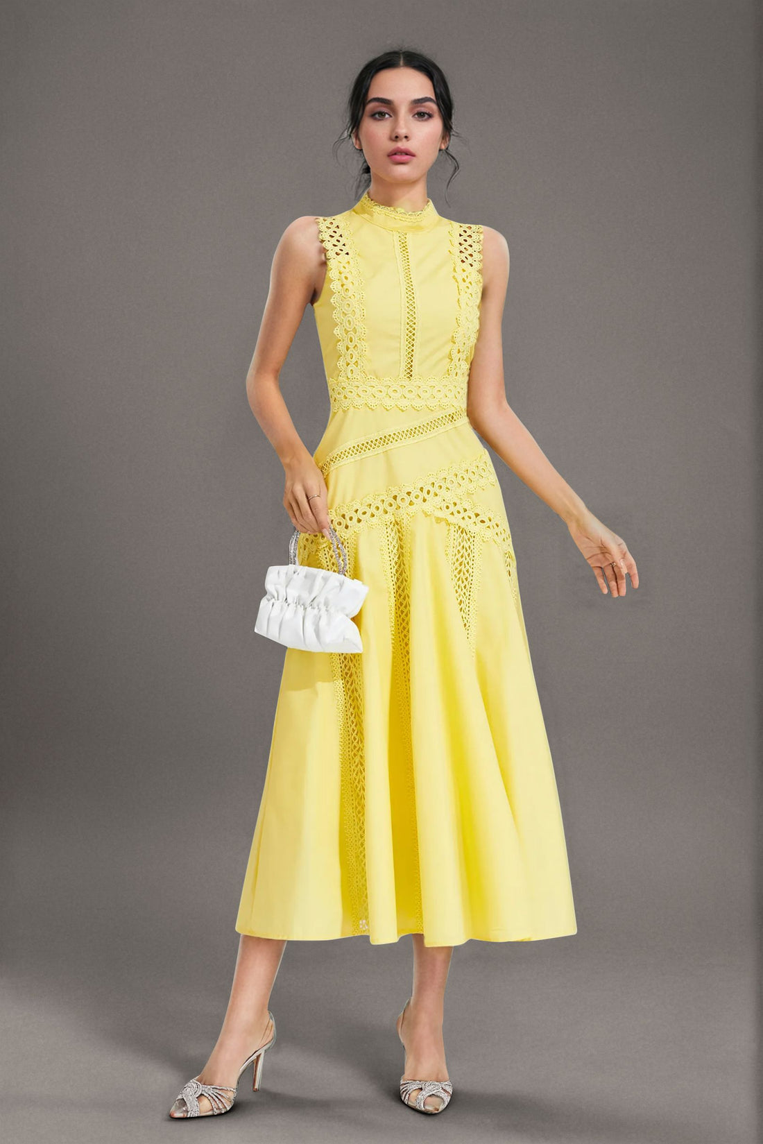 Sleeveless Lace Dress