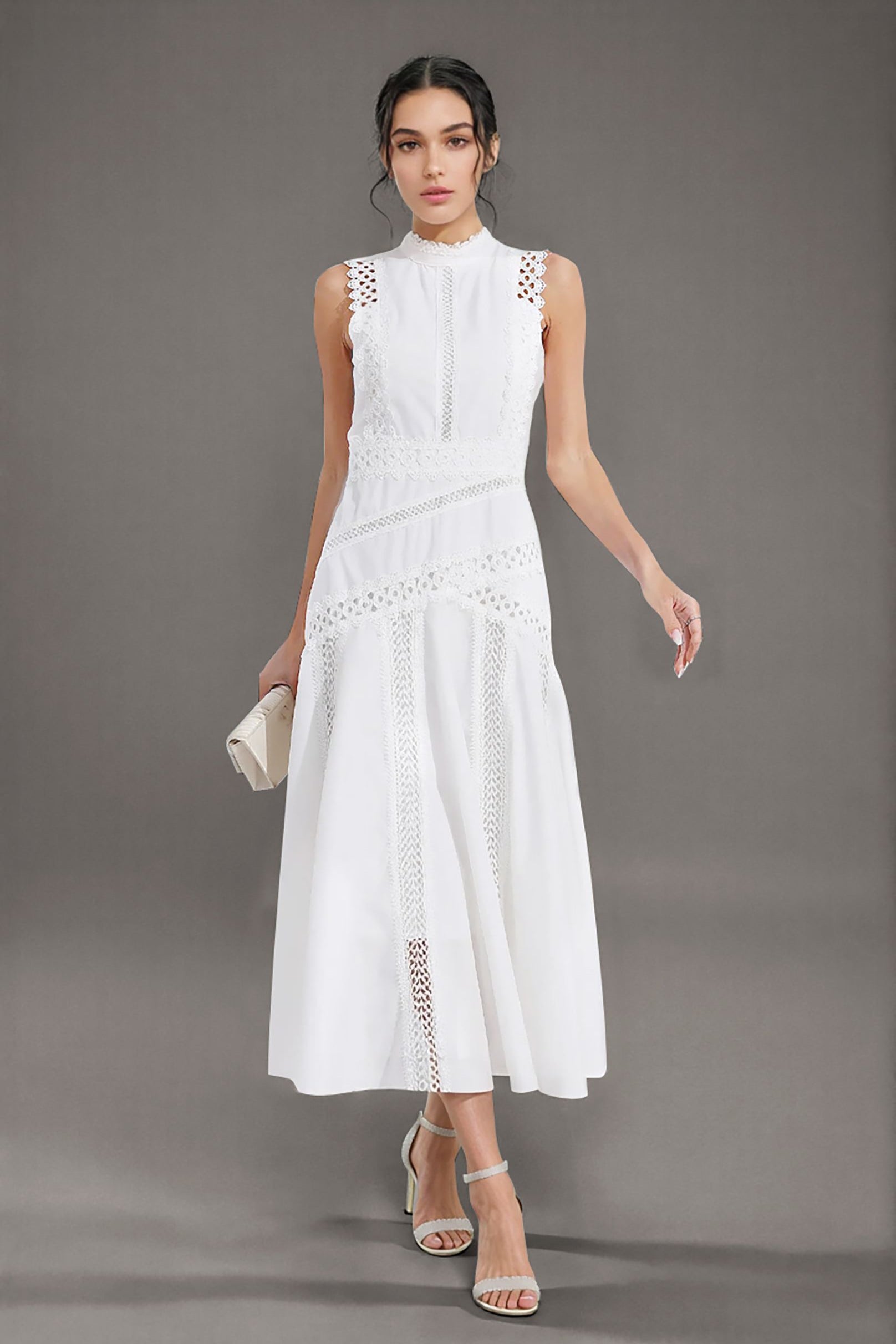 Sleeveless Lace Dress