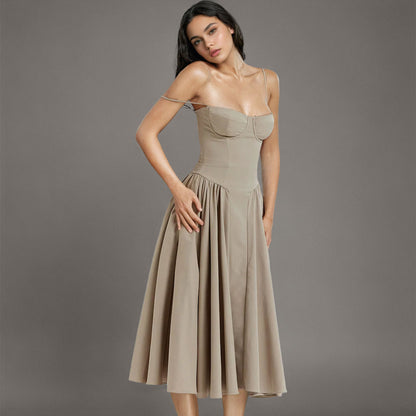 Waist Fit and Flare Midi Sundress