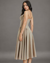 Waist Fit and Flare Midi Sundress
