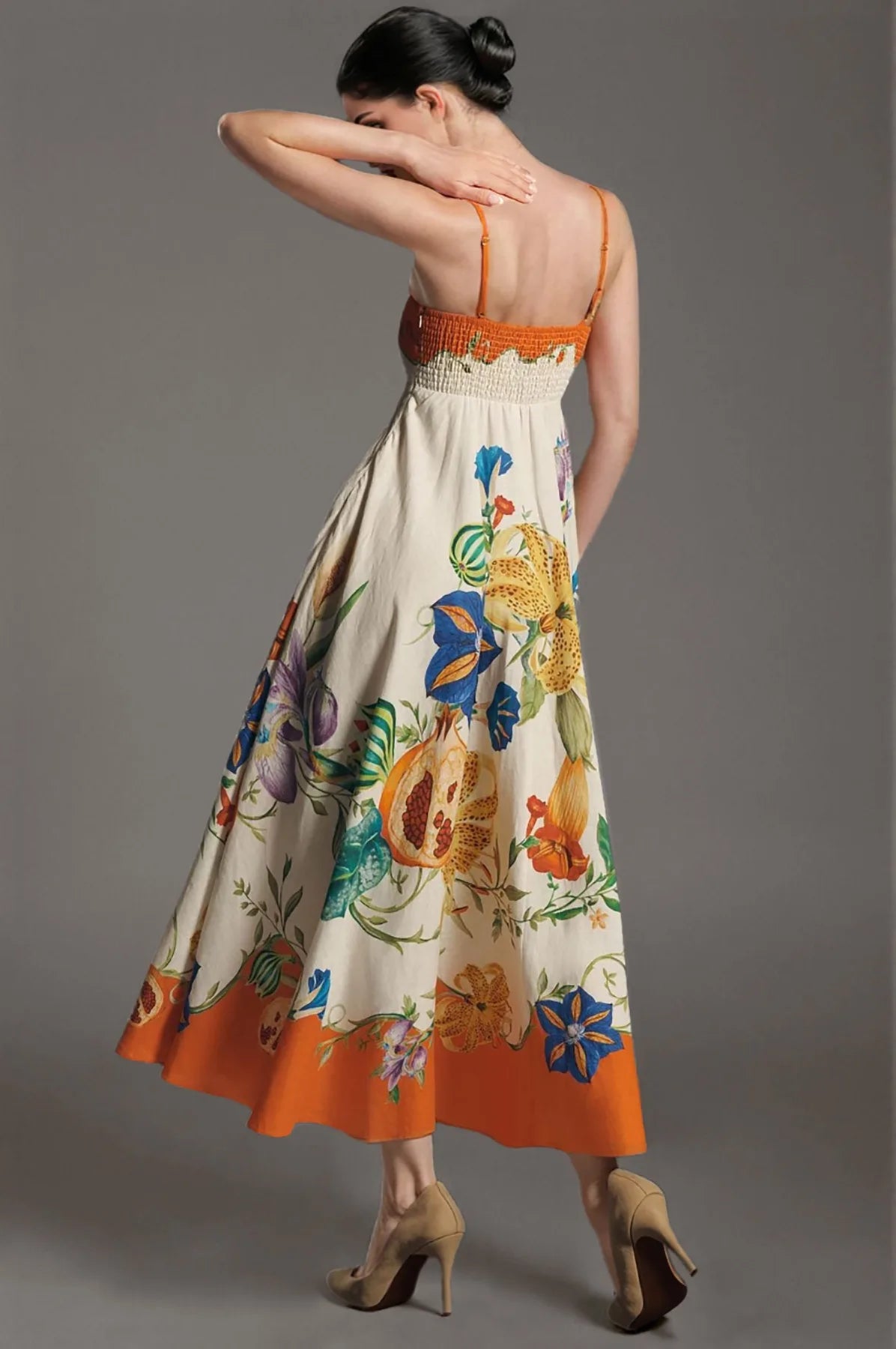 Multicolored Floral Midi Sundress