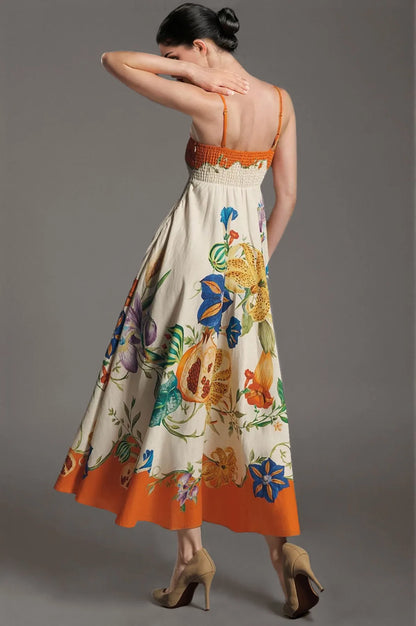 Multicolored Floral Midi Sundress