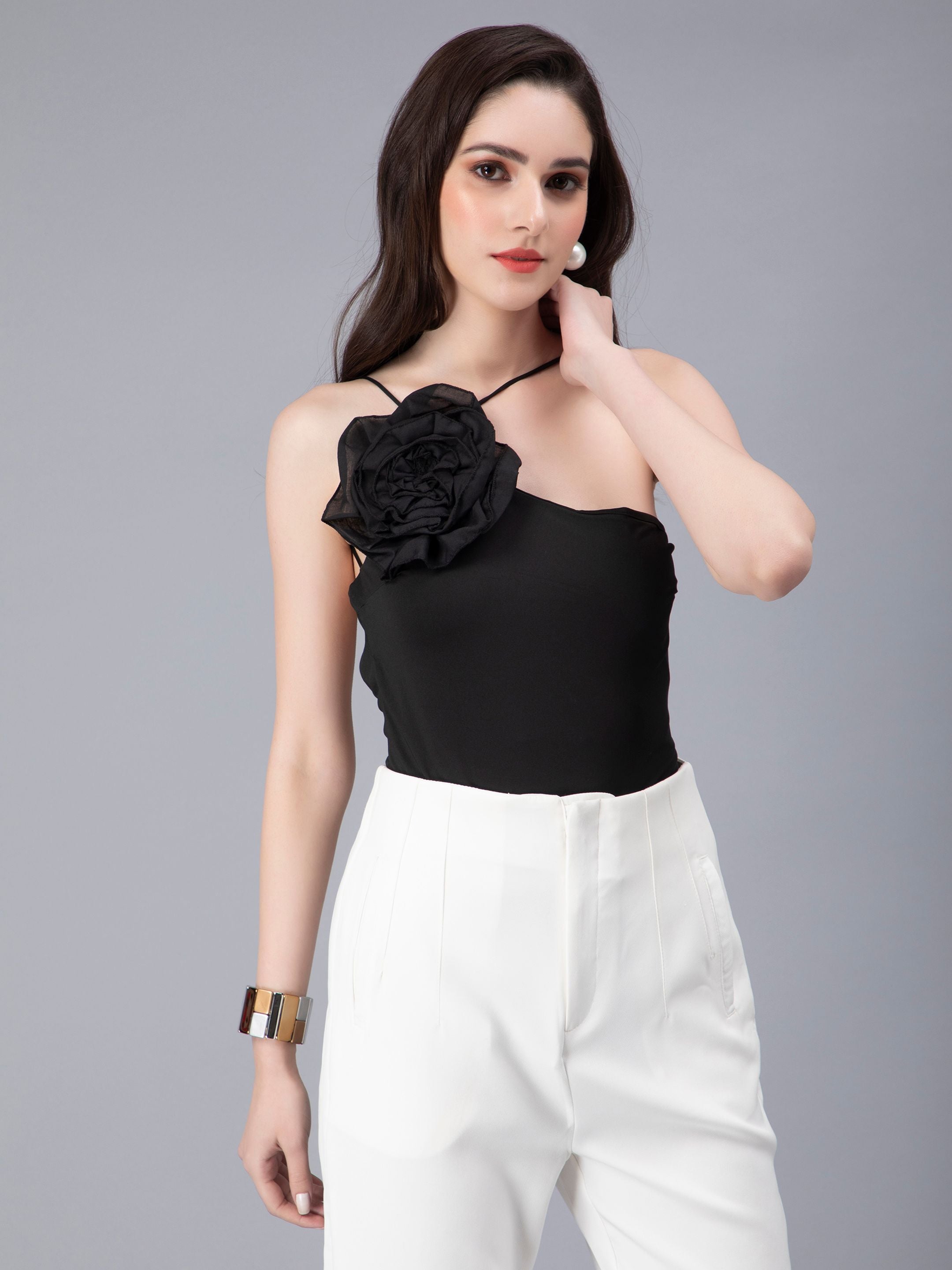Flower Accent Bodysuit