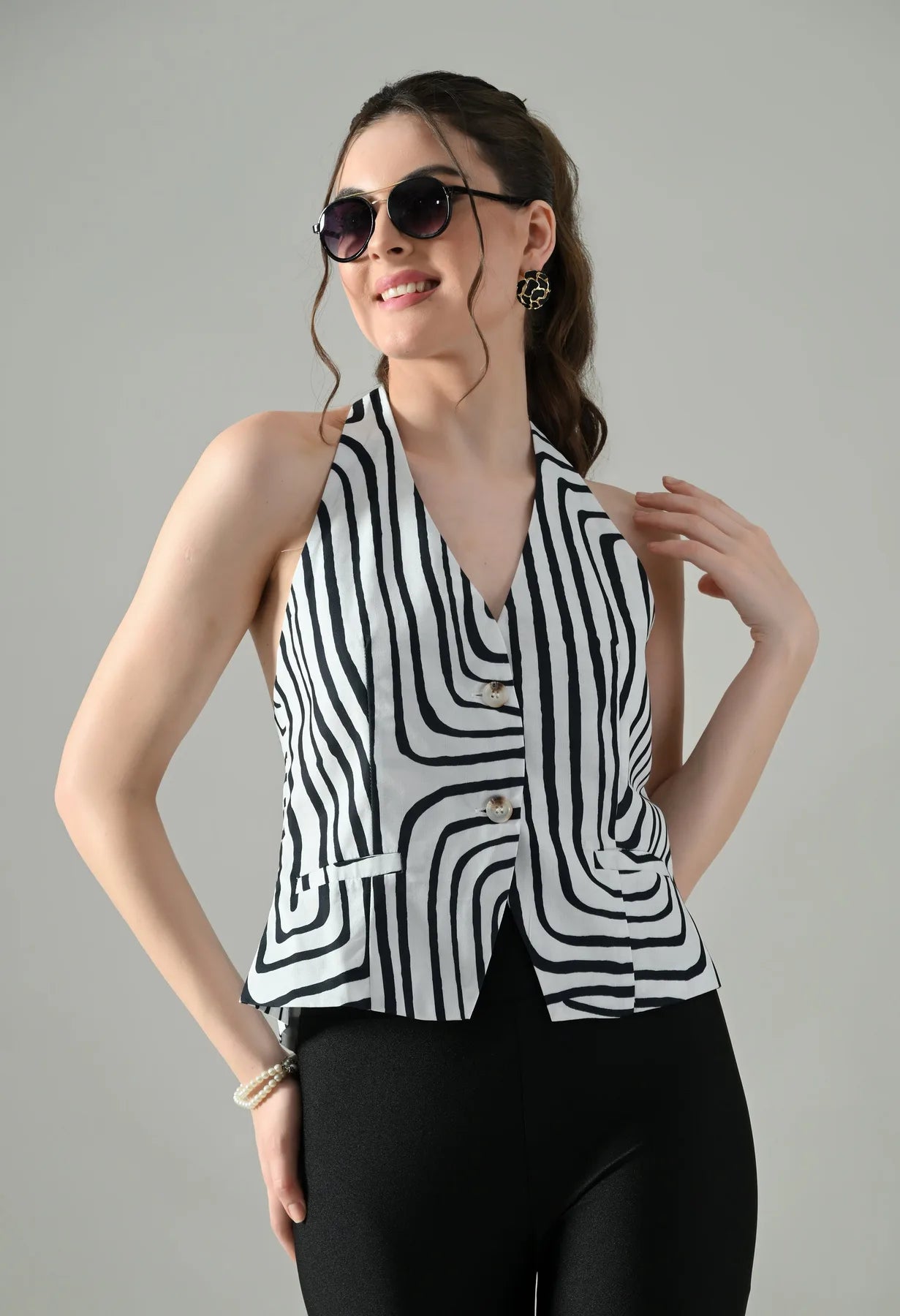 Backless Charm Halter Top