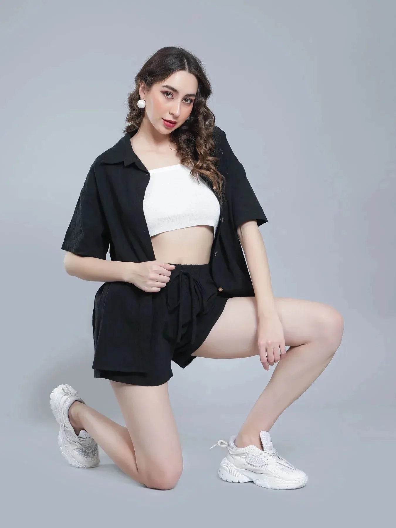 Shirt Shorts Two-Piece Casual Set