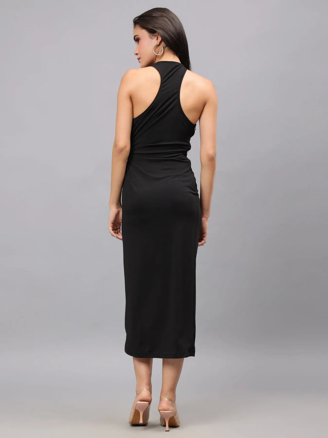 Cutout Detail Midi Dress