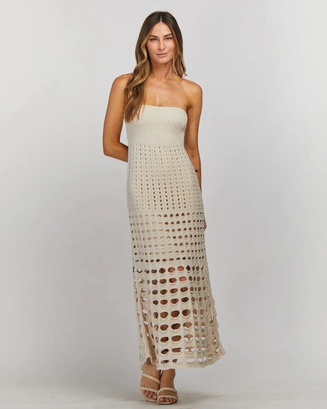 Hollow Out Knit Crochet Dress