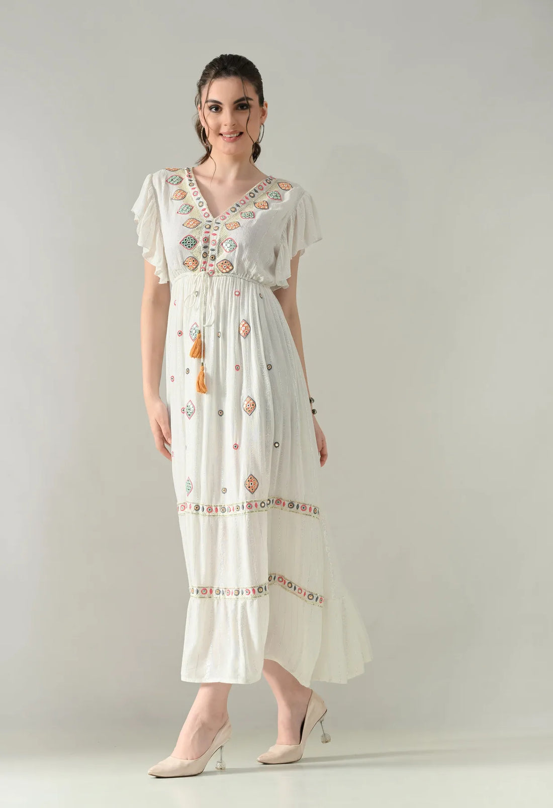 Mirror Charm Maxi Dress
