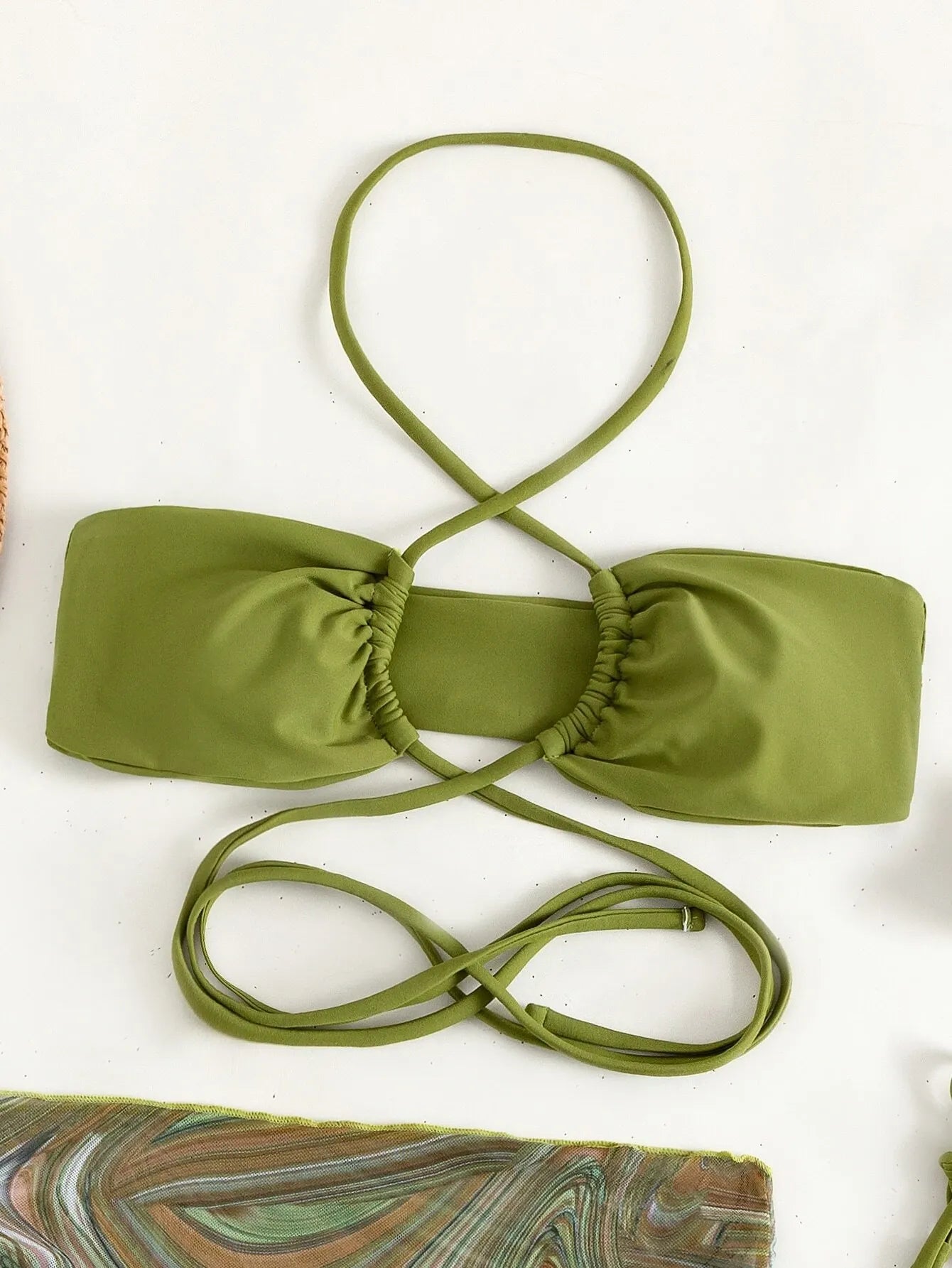 Swirl Bikini Three Piece Swimsuit