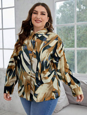 Allover Printed Button Front Shirt