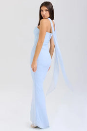 Draped Mesh Corset With Skirt Set