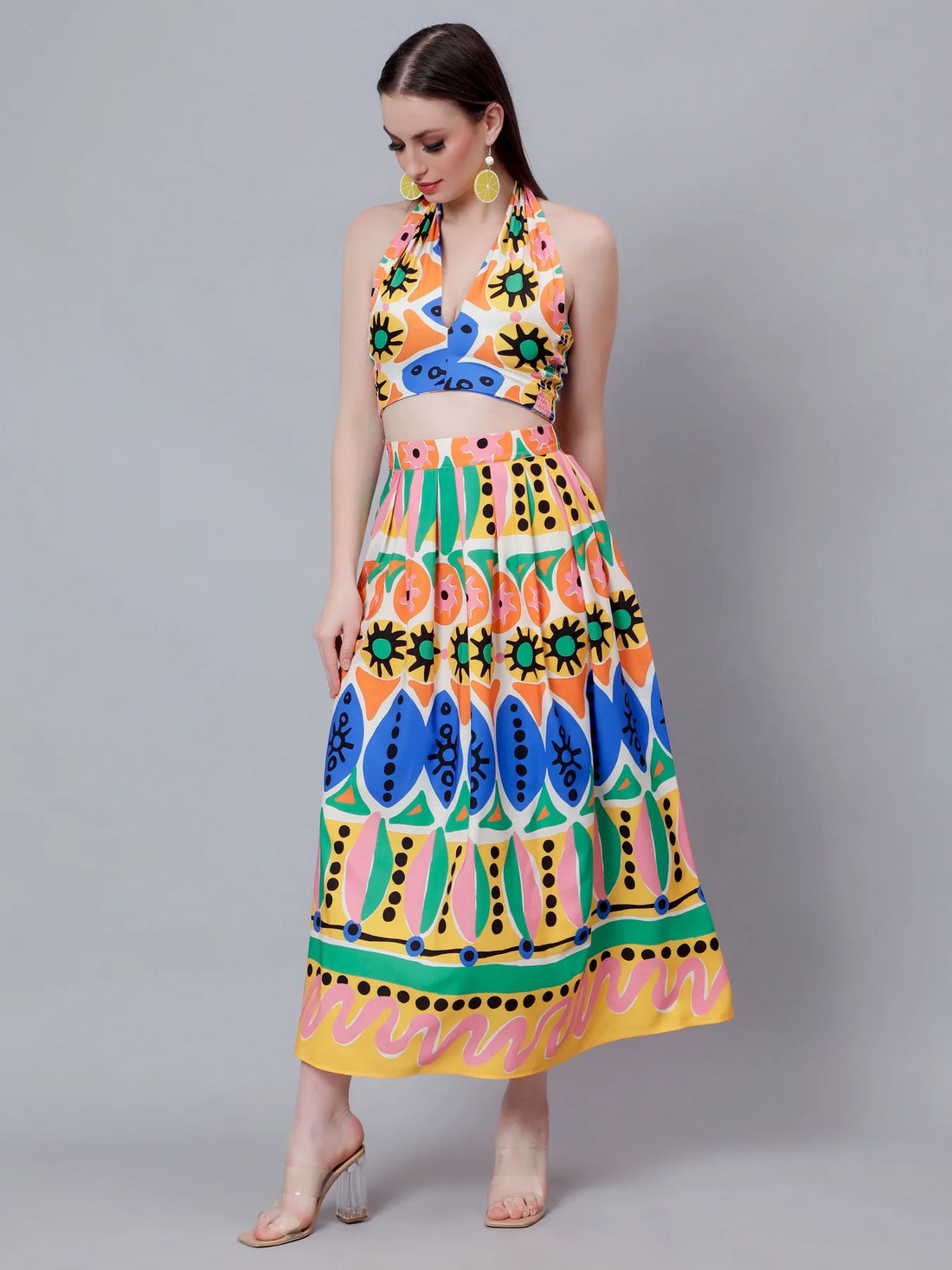 Tropical Skirt and Top Set
