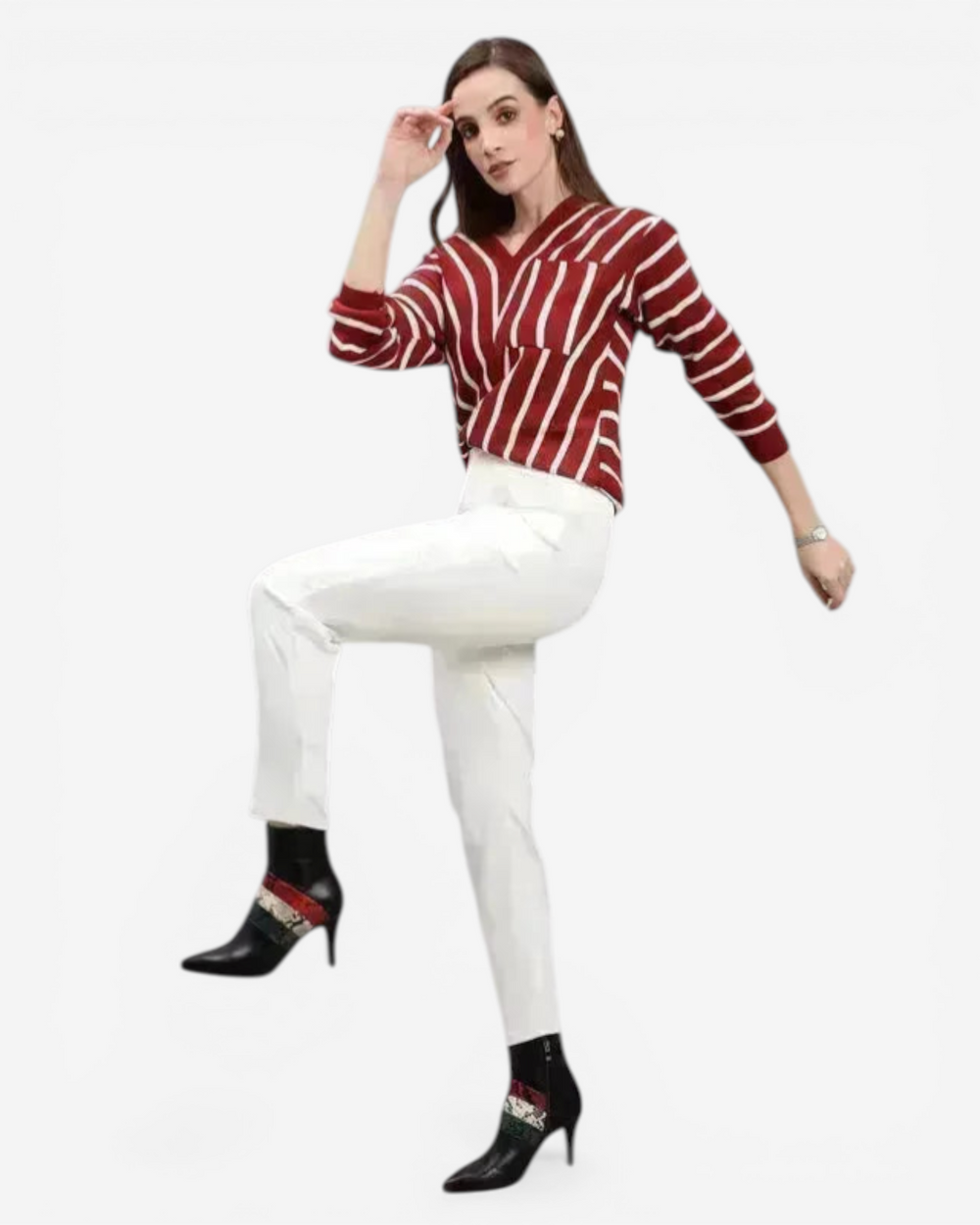 Striped Knitted Pullover