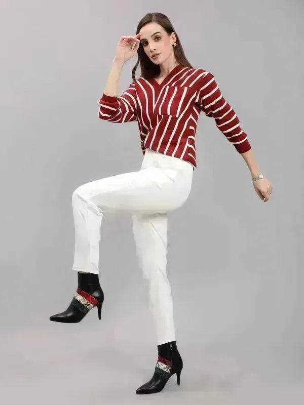 Striped Knitted Pullover