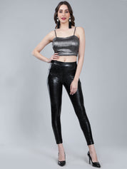 Leather Look Stretch Pants