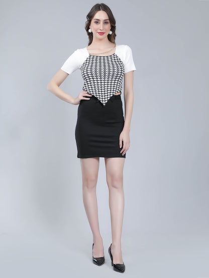 Belted Short Skirt