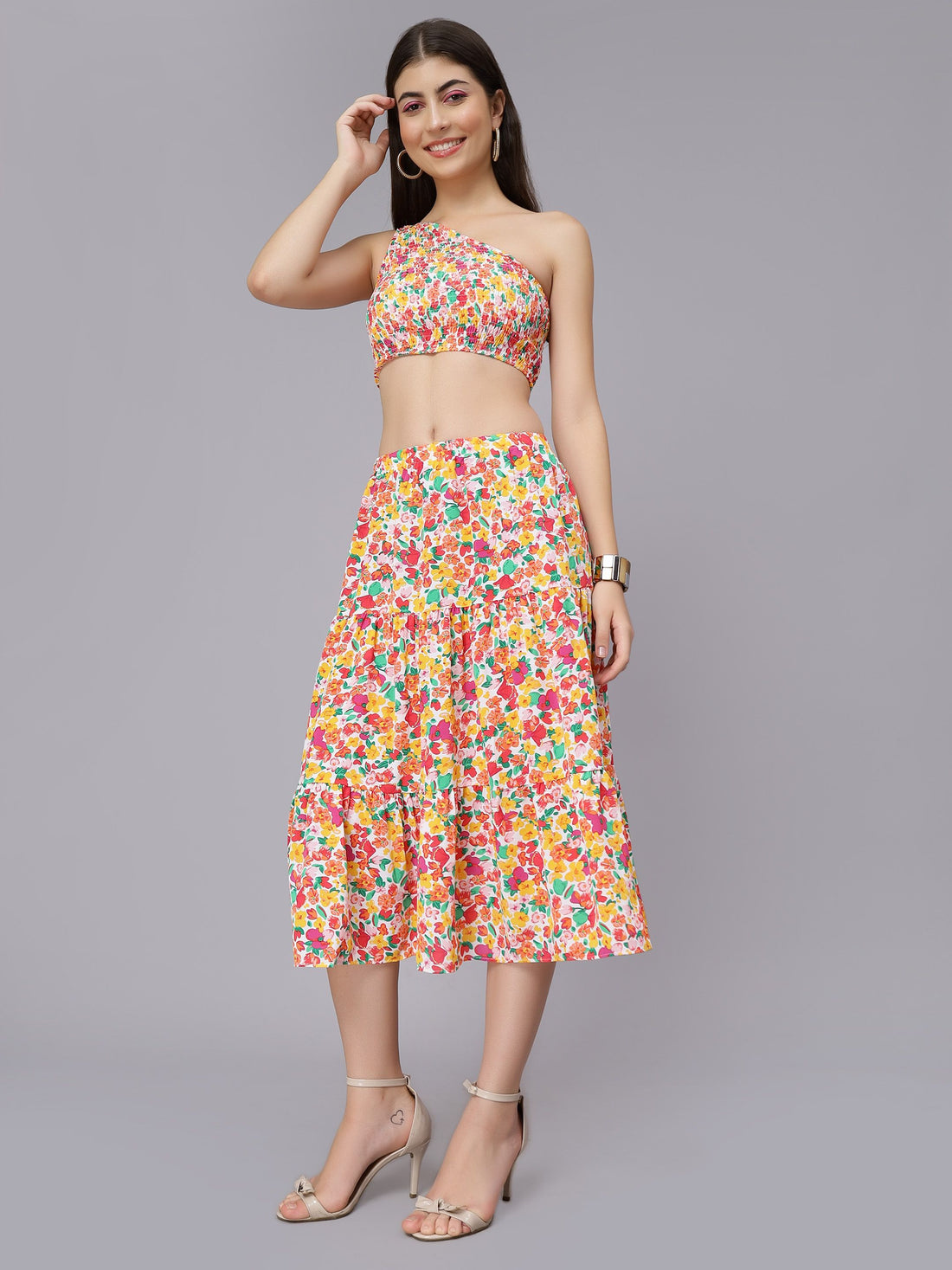 Spring Floral Two Piece Set
