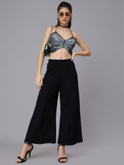 Front Overlap Slit Pants