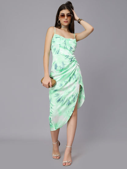 Sexy Marble Spaghetti Dress