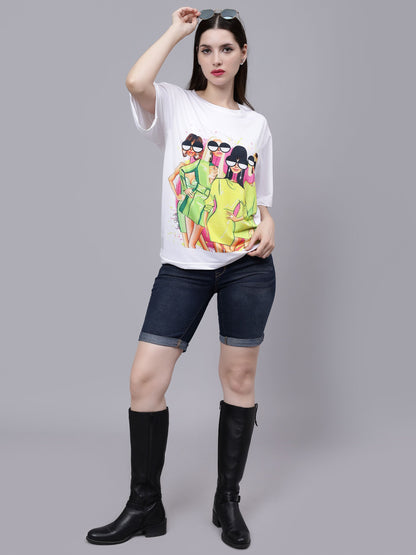 Girl Gang Graphic Oversized T- Shirt