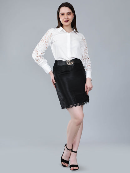 Lace Sleeves Shirt