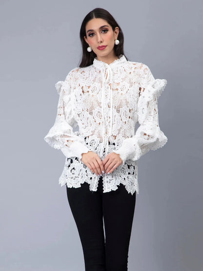 Lace Oversize Shirt