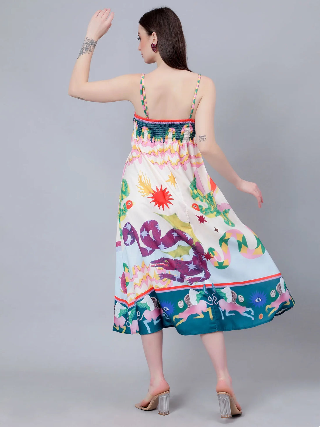 Mystic Animal Printed Sundress