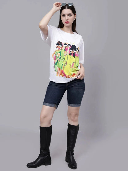 Girl Gang Graphic Oversized T- Shirt