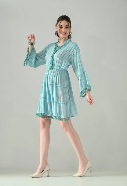 Lurex Charm Short Dress