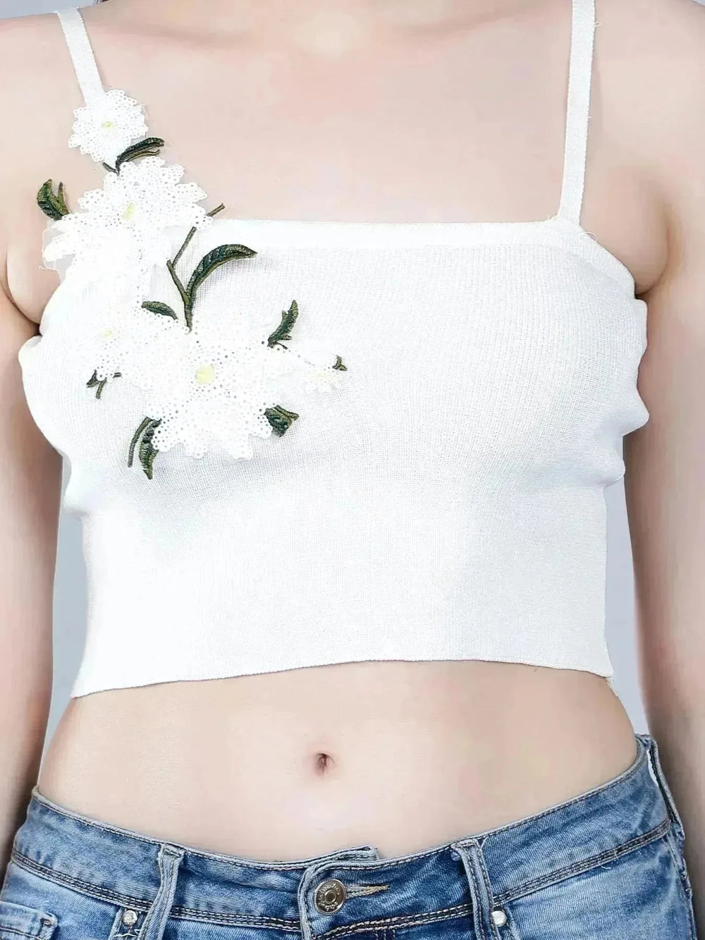 Floral Appliques Cami Top