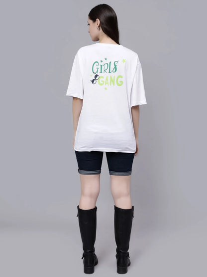 Girl Gang Graphic Oversized T- Shirt