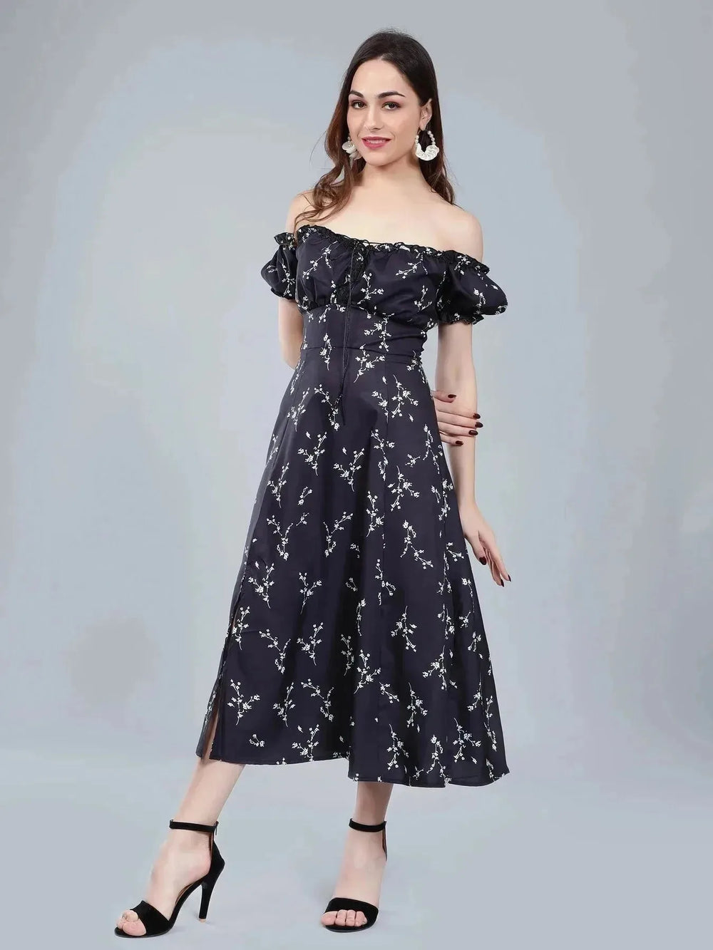 Ditsy Flower Print Dress