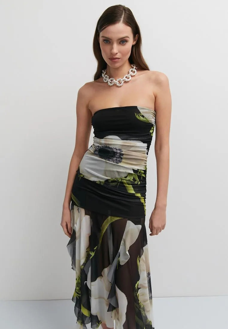 Tube Mesh Tulle Dress