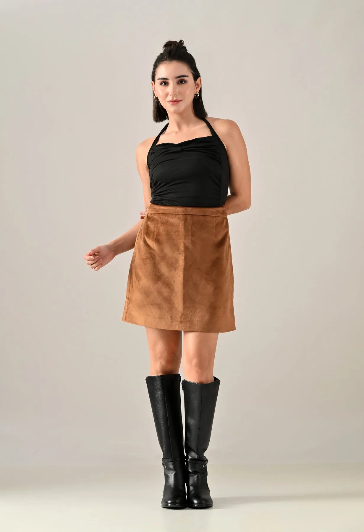 Salnor Suede Mini skirt