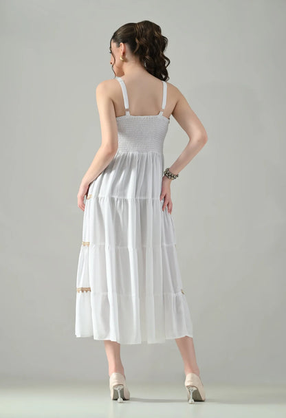 Schiffli Breeze Midi Dress