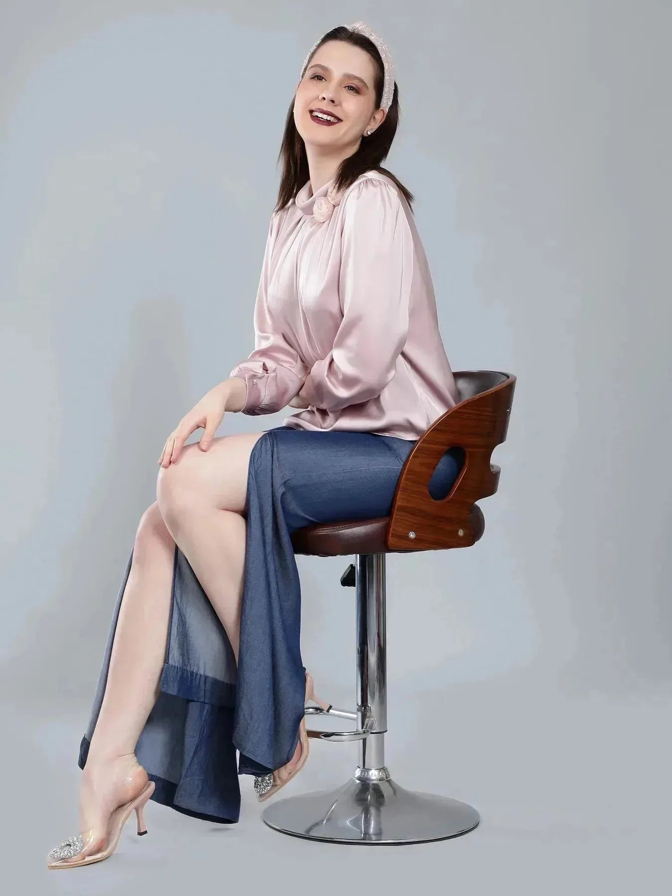 Mandarin Collar Blouse