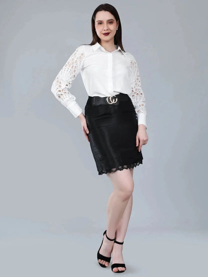 Lace Sleeves Shirt