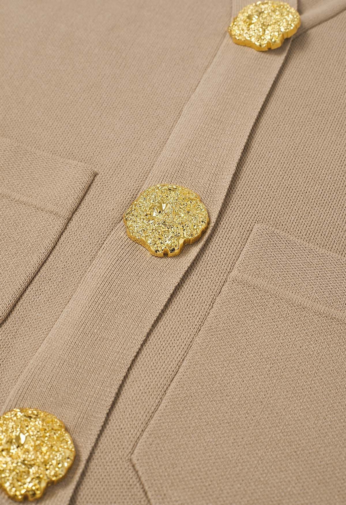 Golden Button Two-Piece Set