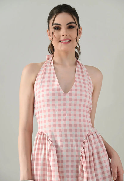 Checkmate Charm Midi Dress