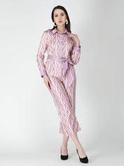 Chain Print Two-Piece Set