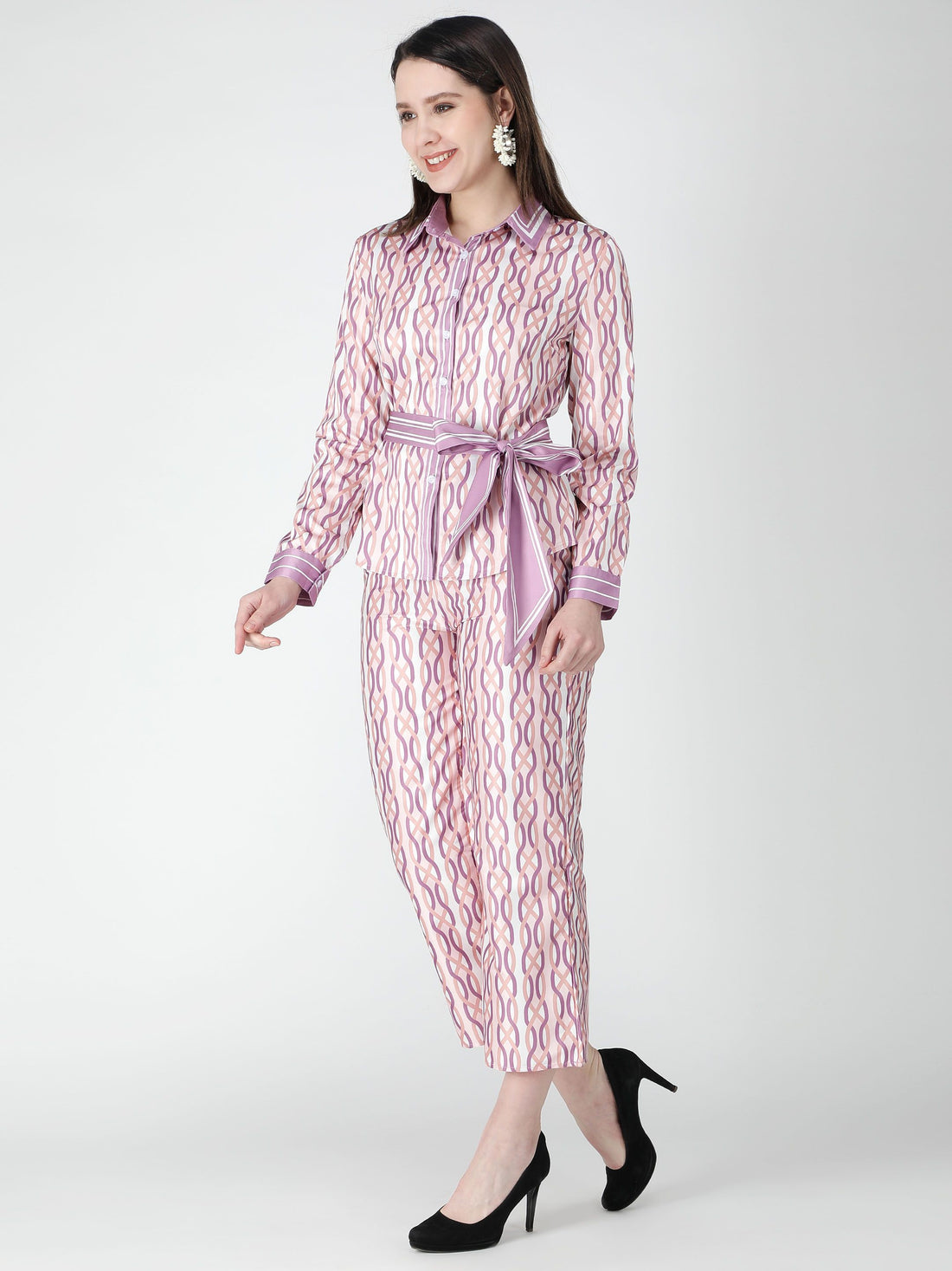 Chain Print Two-Piece Set