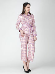 Chain Print Two-Piece Set