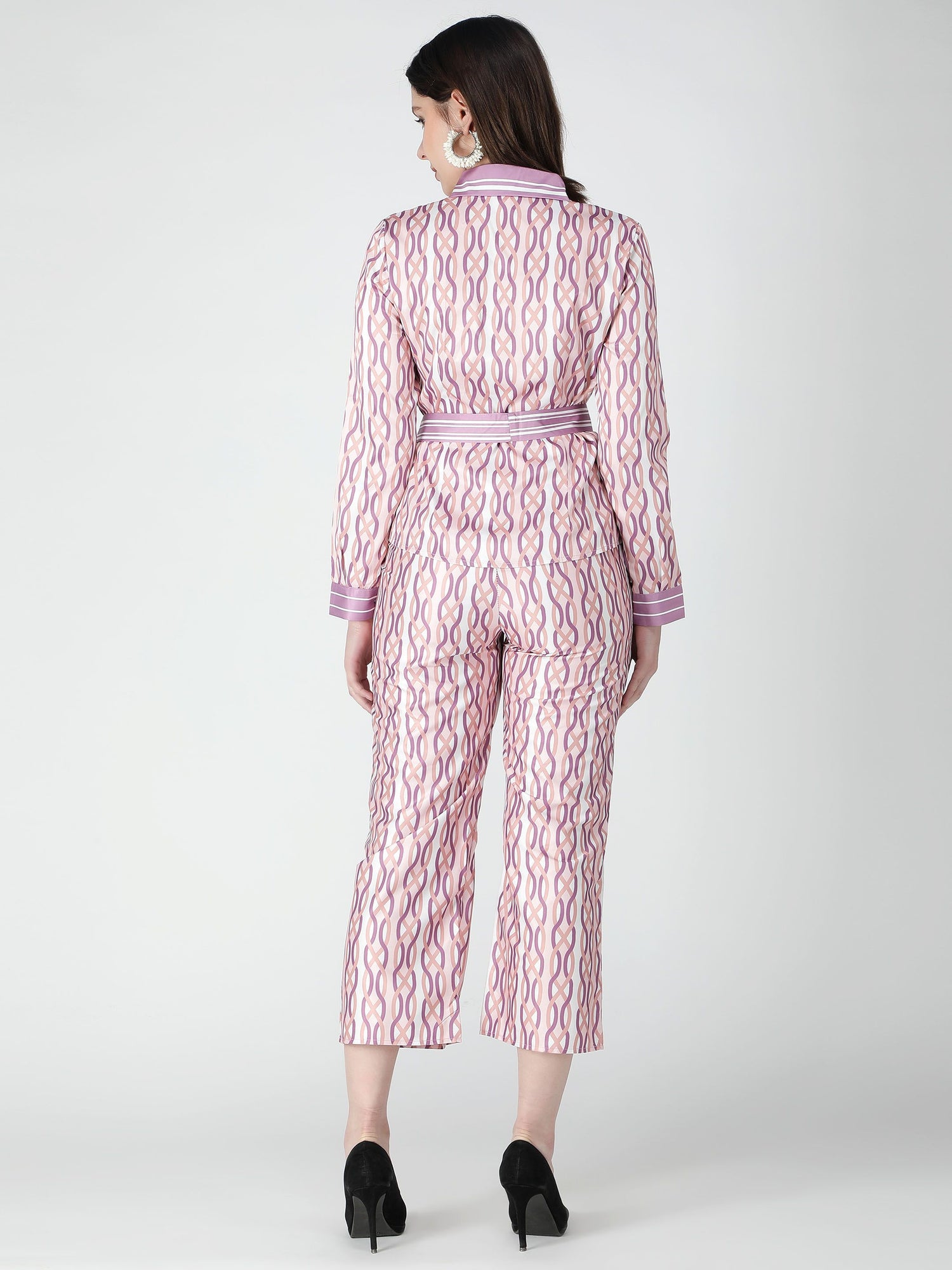 Chain Print Two-Piece Set