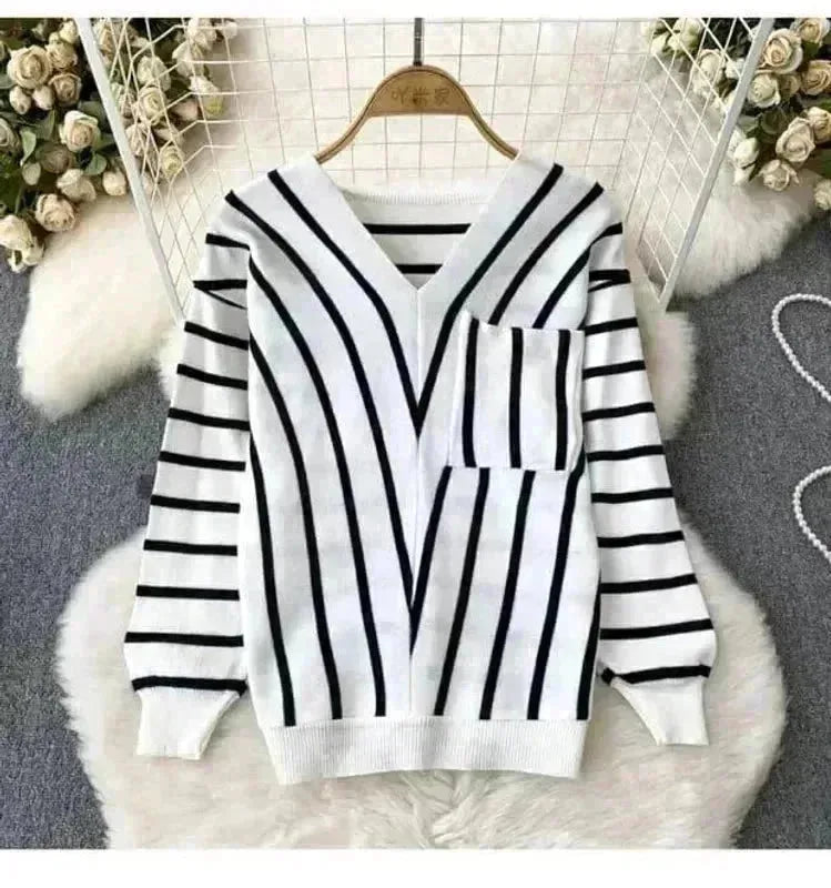 Striped Knitted Pullover